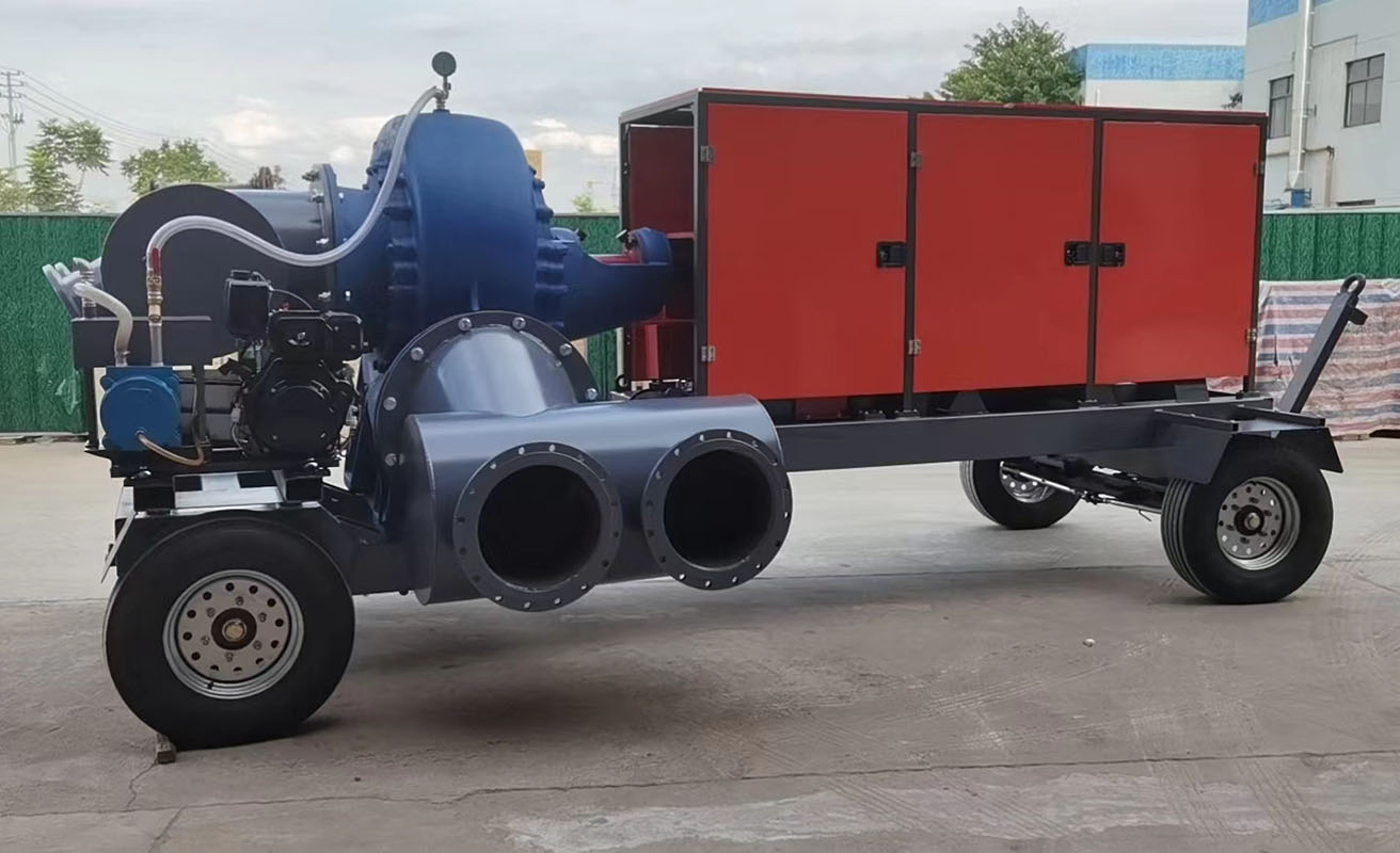 柴油機移動泵車可實現(xiàn)快速緊急抽排水