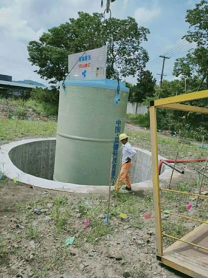 無錫新建一體化預(yù)制泵站，解決暴雨積水問題手到擒來