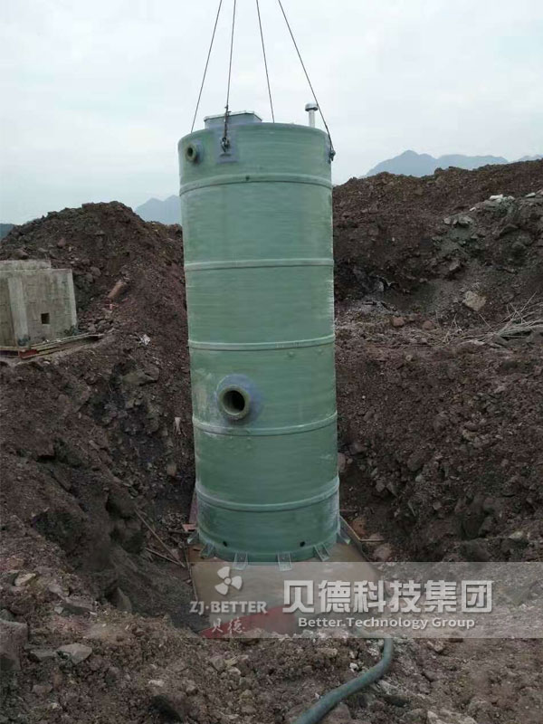 玻璃鋼一體化提升泵站設(shè)備 智能一體式污水預(yù)制提升泵站