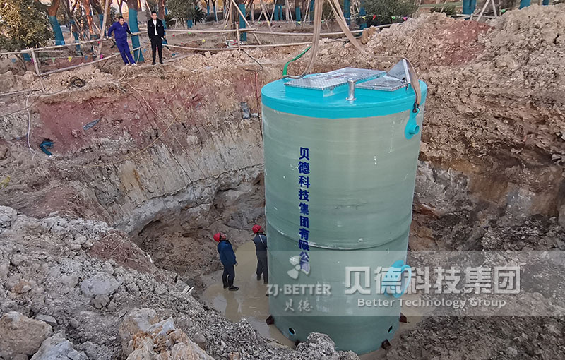大型一體化污水泵站 地埋式一體化污水預(yù)制提升泵站 玻璃鋼泵站