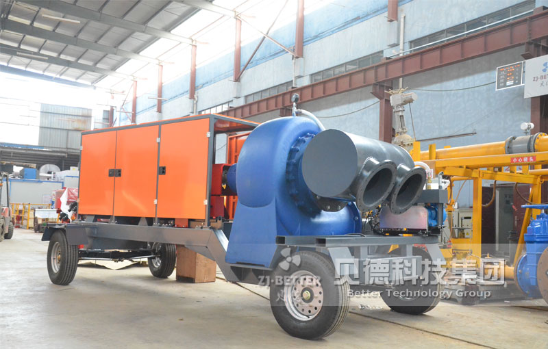 6寸柴油機(jī)水泵 300立方米應(yīng)急抽水設(shè)備排洪大型移動(dòng)式泵車(chē)500立方