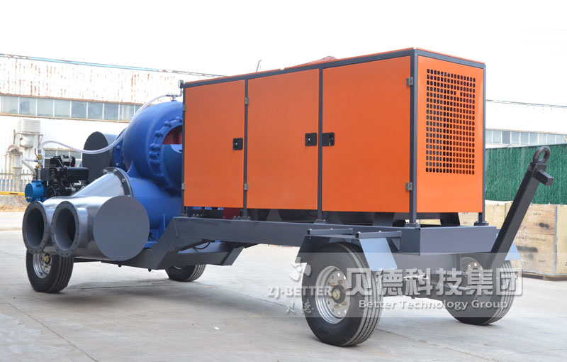 魚(yú)塘淤泥清污泵6寸300方自吸式柴油機(jī)水泵 市政應(yīng)急抗旱排澇泵車(chē)