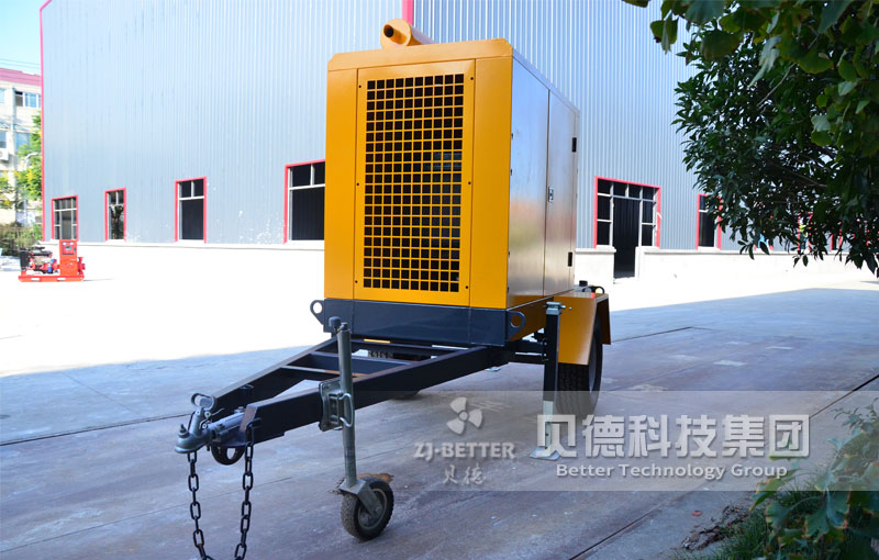 拖掛式防汛移動排水泵車 大流量防汛拖車式排水搶險自吸式排澇泵