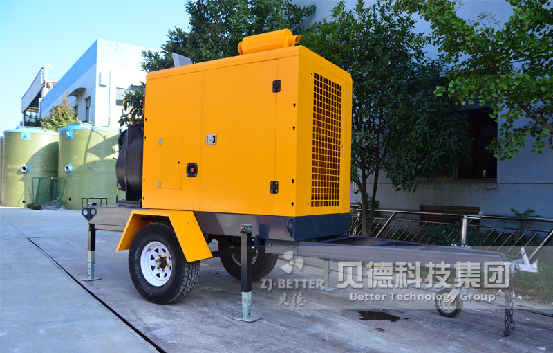 半封閉拖掛式移動(dòng)排水泵車(chē) 大型柴油機(jī)防汛排澇搶險(xiǎn)抽水泵車(chē)